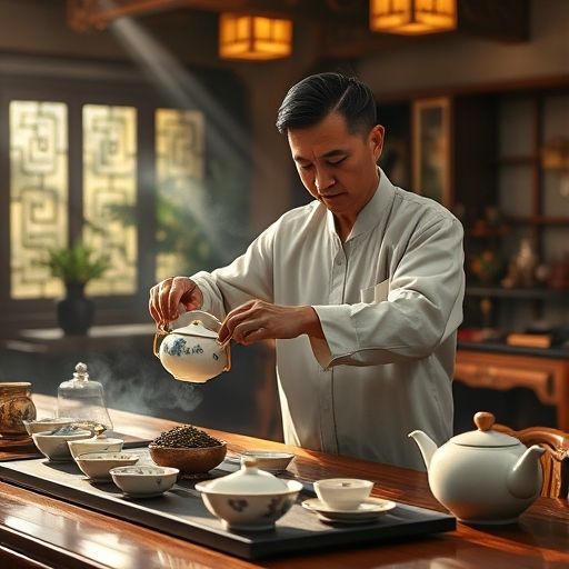 茶艺师泡茶