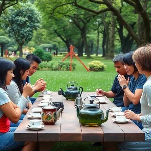 广州公园品茶会