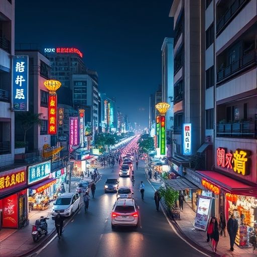 广州白云区夜景