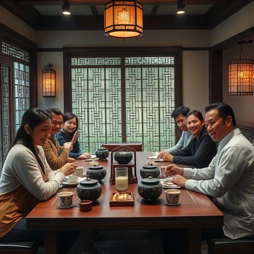 广州品茶群约茶会场景