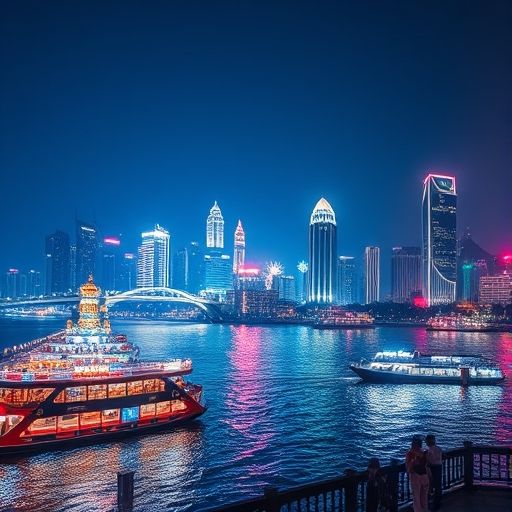 广州珠江夜游夜景