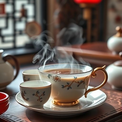 高端茶女茶具与环境