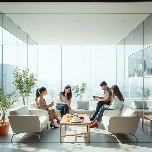 广州现代品茶工作室场景