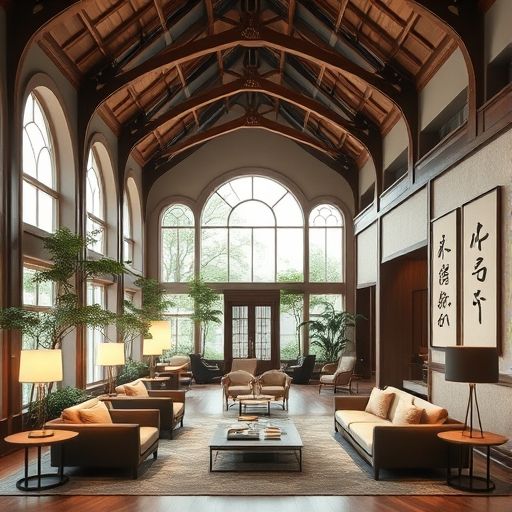 岭南风格的休闲会所室内设计