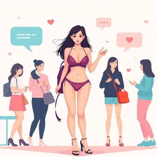 社交平台用户互动示意图