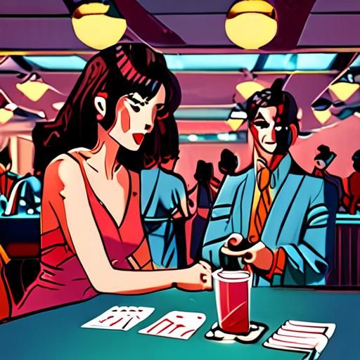 多人参与桌游活动实景